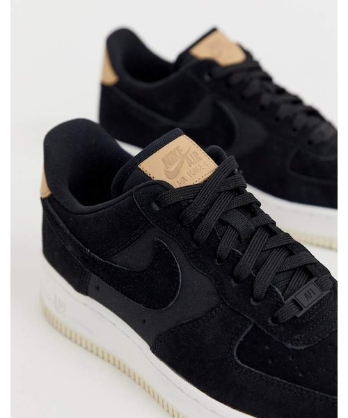 NIKE（ナイキ）の「Nike Air Force 1'07 sneakers in black suede（スニーカー・レディース・Black・Us 10）」の2枚目の写真