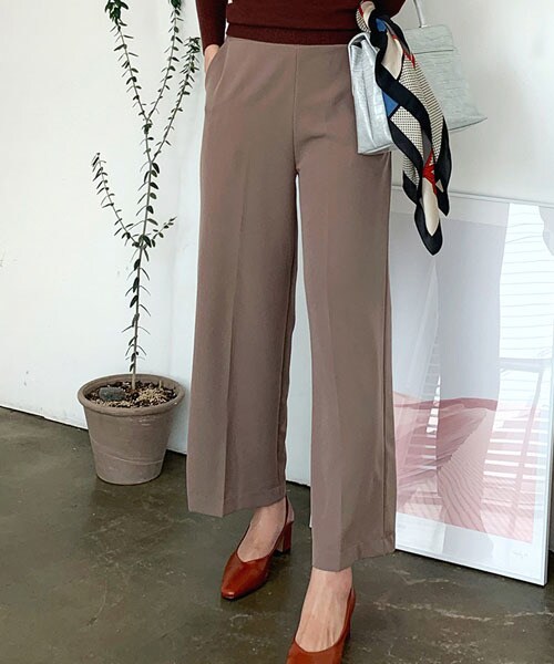 DHOLIC（ディーホリック）の「ゴムハイウエストパンツ（その他パンツ・レディース・その他/ブラック/ベージュ・FREE）」の3枚目の写真