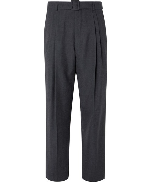Anthracite Tapered Belted Trousers