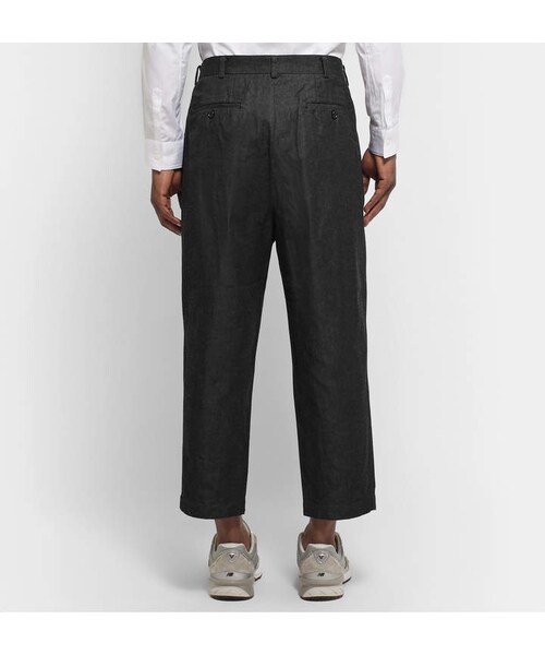 COMME des GARCONS（コムデギャルソン）の「Comme Des Garçons Homme Cropped Garment-Dyed Cotton And Nylon-Blend Twill Trousers（その他パンツ・メンズ・Black・1/2/3/4）」の5枚目の写真