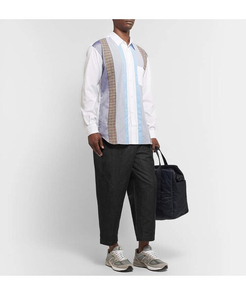 COMME des GARCONS（コムデギャルソン）の「Comme Des Garçons Homme Cropped Garment-Dyed Cotton And Nylon-Blend Twill Trousers（その他パンツ・メンズ・Black・1/2/3/4）」の2枚目の写真