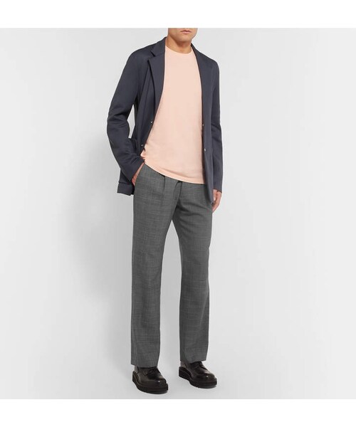 Maison Margiela（メゾンマルジェラ）の「Maison Margiela Pleated Checked Virgin Wool Trousers（その他パンツ・メンズ・Gray・It 44/It 46/It 48/It 50/It 52/It 54）」の2枚目の写真