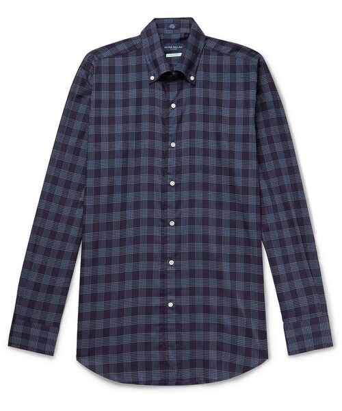 Peter Millar（）の「Peter Millar Reigns ButtonDown Collar Checked Cotton