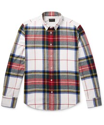 Rag & Bone Tomlin Slim-Fit Button-Down Collar Checked Cotton-Flannel Shirt