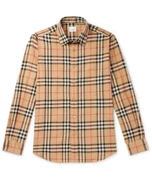 BURBERRY | Burberry Checked Cotton-Flannel Shirt(シャツ/ブラウス)