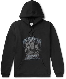VETEMENTS | Vetements Printed Loopback Cotton-Blend Jersey Hoodie(スウェット)