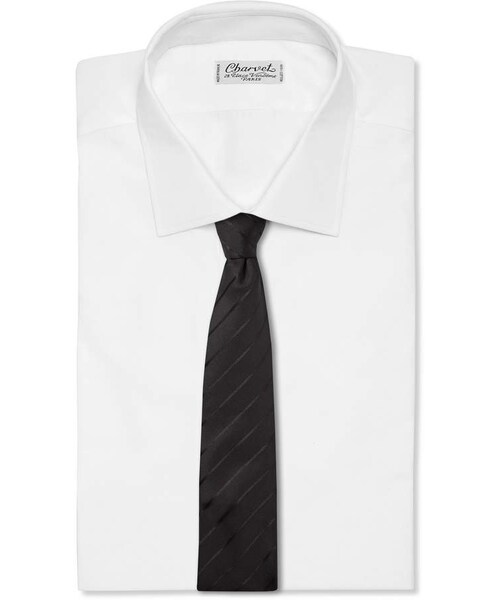 THE ROW（ザロウ）の「The Row Elvin 8.5cm Striped Silk-Jacquard Tie 