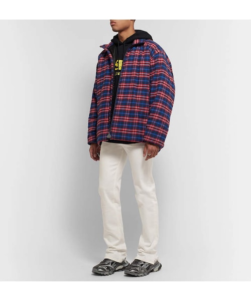 BALENCIAGA（バレンシアガ）の「Balenciaga Track.2 Leather-Trimmed Nylon, Mesh And Rubber Sneakers（スニーカー・メンズ・Gray・Eu 39/Eu 40/Eu 41/Eu 42/Eu 43/Eu 44/Eu 46）」の5枚目の写真