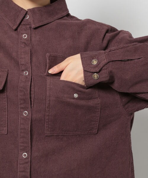 PAGEBOY（ページボーイ）の「コーデュロイシャツワンピース（ワンピース/ドレス・レディース・グレージュ/ベージュ/ダークブラウン・F）」の13枚目の写真