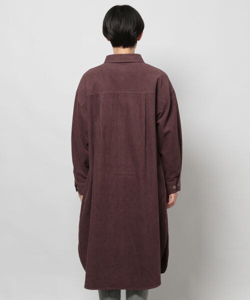 PAGEBOY（ページボーイ）の「コーデュロイシャツワンピース（ワンピース/ドレス・レディース・グレージュ/ベージュ/ダークブラウン・F）」の9枚目の写真