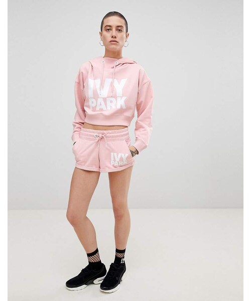 Ivy Park（アイビーパーク）の「Ivy Park Logo Jersey Shorts In Pink（その他パンツ）」 - WEAR