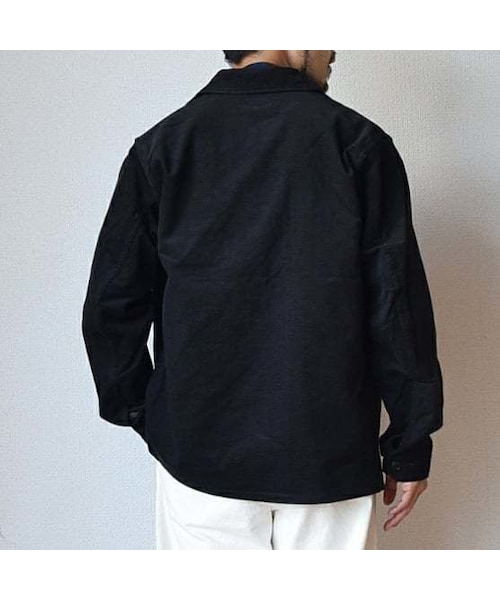 A Vontade コーデュロイユーティリティシャツ ブラック Lサイズ A Vontade コーデュロイユーティリティシャツ ブラック Lサイズ