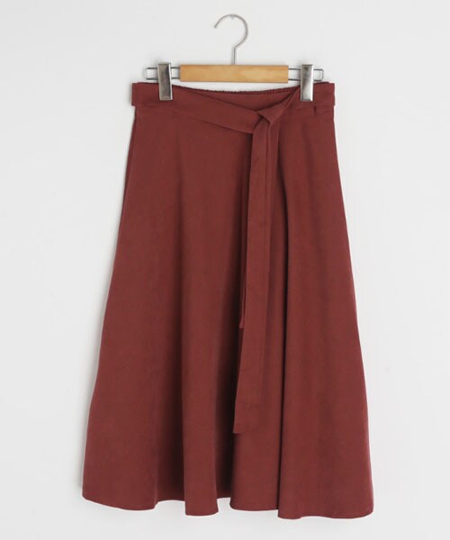 DHOLIC（ディーホリック）の「ウエストリボンスカート（スカート・レディース・グリーン/ブラック/ベージュ/レッド・FREE）」の4枚目の写真