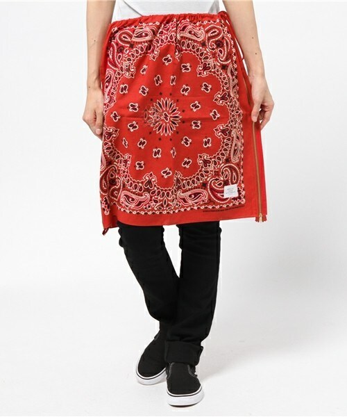 MEMENTISM（メメントイズム）の「バンダナスカート MD13AW-GD01W（スカート・レディース・その他/ホワイト/ブラック/サックスブルー/ネイビー/レッド・/FREE）」の5枚目の写真