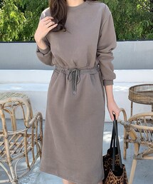 DHOLIC | 裏起毛スウェットワンピース(ワンピース)