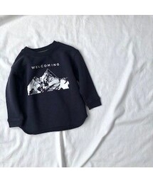 cache cache | ARCH&LINE SALT MOUNTAIN  PO　 (dark  blue)XS/S/M/L/XL(Tシャツ/カットソー)