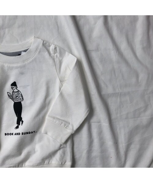 cache cache（カシュ カシュ）の「ARCH&LINEL/S BAGLEE  TEE　 (WHITE)S/M/L/XL（Tシャツ/カットソー・キッズ・その他）」の2枚目の写真