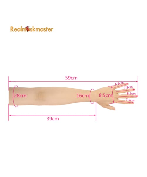 no brand（ノーブランド）の「女装 手袋 コスプレ シリコン 変装 アームカバー リアル cd 女性腕 アーム カバー 男の娘 セクシー コス トランスジェンダー 仮装 ハロウィン（その他・メンズ・その他）」の6枚目の写真