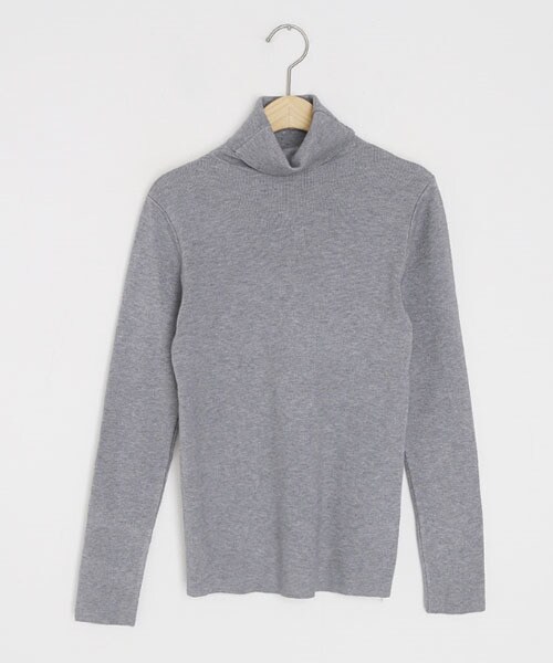 DHOLIC（ディーホリック）の「タートルネックニット（ニット/セーター・レディース・ホワイト/グレー/ブルー/ブラウン/ブラック/ベージュ・FREE）」の3枚目の写真