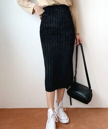 DHOLIC | ベロアスリットスカート(スカート)