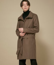 attachment スタンドカラーコート　オフホワイト　新品　2 ATTACHMENT（アタッチメント）の「別注2/72オフスケールメルトン