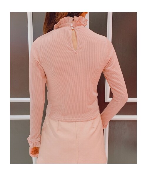 lilLilly（リルリリー）の「フリルニットトップス（トップス・レディース・PINK/BLUE/BLACK・FREE）」の13枚目の写真