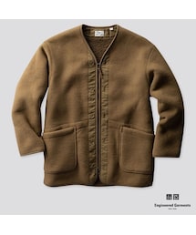 UNIQLO | フリースノーカラーコート(その他アウター)