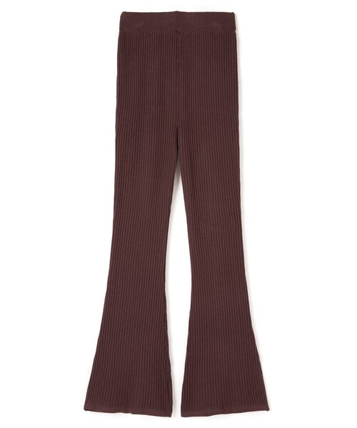 GRL（グレイル）の「リブニットフレアパンツ（その他パンツ・レディース・ブラック/ブラウン/モカ・M）」の2枚目の写真