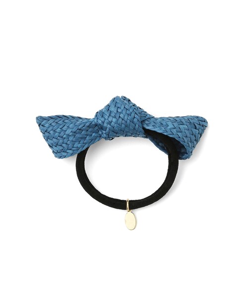 MAISON DE REEFUR(メゾンドリーファー)の「Raffia Hair Elastic(ACCESSORIES・レディース・Black/Beige/Green・F)」の3枚目の写真