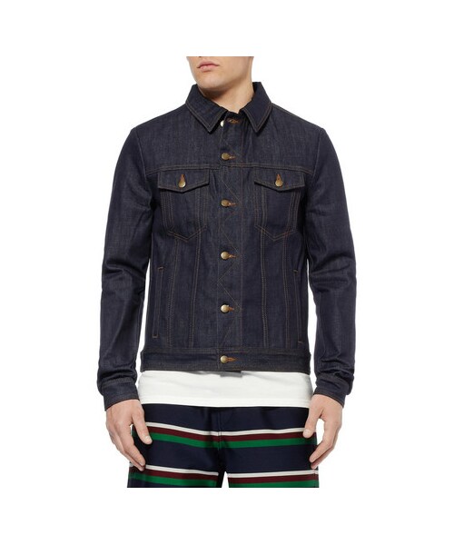 ami(アミ)の「Dry-Denim Jacket(その他・メンズ・Blue・S/M/L/XL)」の2枚目の写真