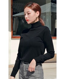 HOTPING | スリムフィットタートルネック(Tシャツ/カットソー)