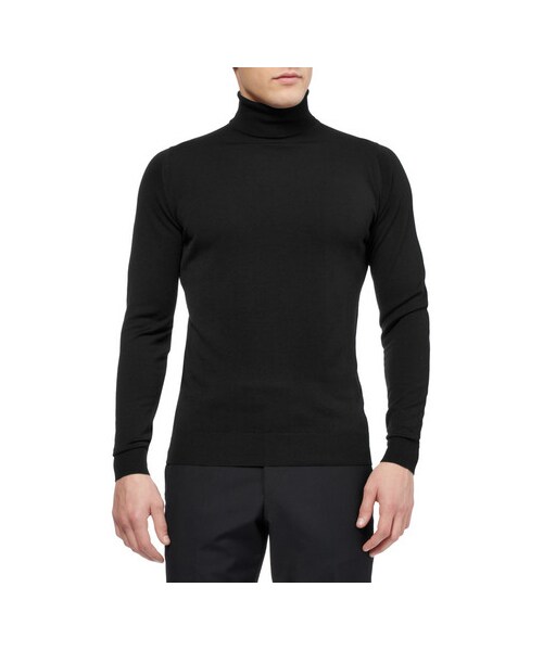 JOHN SMEDLEY（ジョンスメドレー）の「Belvoir Rollneck Merino Wool Sweater（その他・メンズ・Black・S/M/L/XL/XXL）」の2枚目の写真
