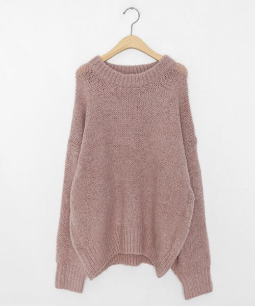 DHOLIC（ディーホリック）の「パステルカラールーズニット（ニット/セーター・レディース・オレンジ/ホワイト/ピンク/ブルー/グリーン・FREE）」の5枚目の写真