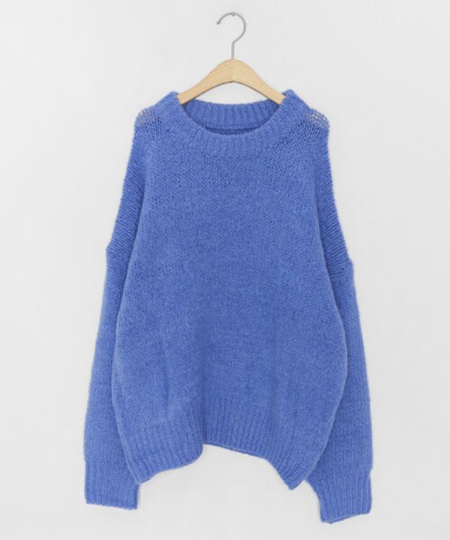 DHOLIC（ディーホリック）の「パステルカラールーズニット（ニット/セーター・レディース・オレンジ/ホワイト/ピンク/ブルー/グリーン・FREE）」の4枚目の写真