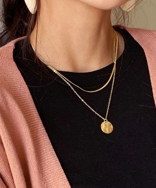 DHOLIC(ディーホリック)の「2SETペンダントネックレス(ネックレス・レディース・ゴールド/シルバー・FREE)」の1枚目の写真