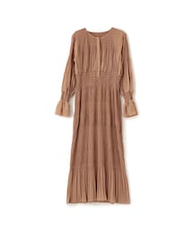 NINE | NINE シャーリングプリーツドレス(ワンピース)