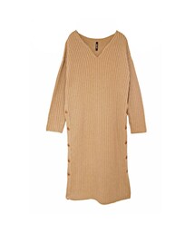 AULA AILA | AULA AILA キーネックニットワンピース(ワンピース)