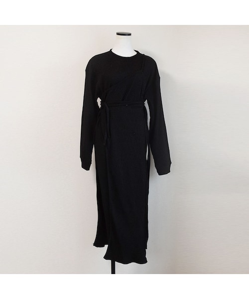 no brand（ノーブランド）の「アシメリブスリットロングOP（ワンピース・レディース・その他）」の13枚目の写真