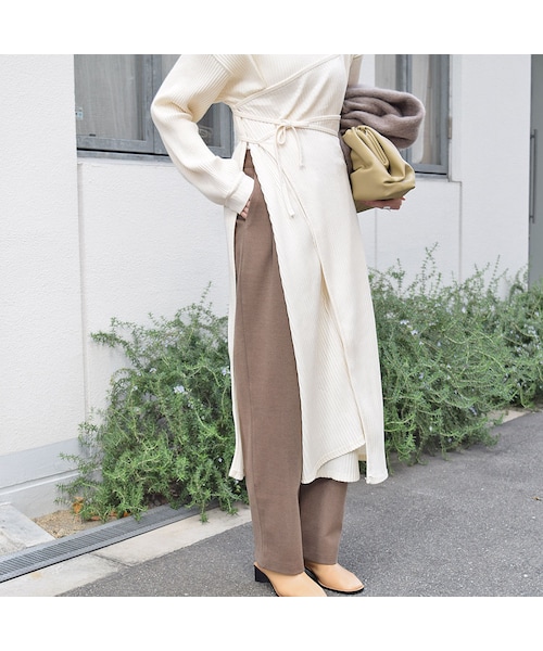 no brand（ノーブランド）の「アシメリブスリットロングOP（ワンピース・レディース・その他）」の6枚目の写真