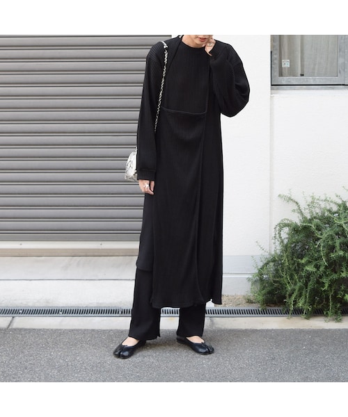 no brand（ノーブランド）の「アシメリブスリットロングOP（ワンピース・レディース・その他）」の8枚目の写真