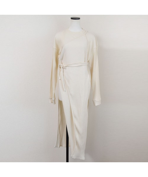 no brand（ノーブランド）の「アシメリブスリットロングOP（ワンピース・レディース・その他）」の9枚目の写真