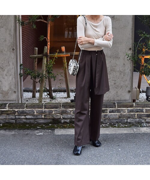 no brand（ノーブランド）の「サロンワイドPT（その他パンツ・レディース・その他）」の7枚目の写真