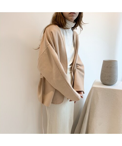 Didot.（ディドット）の「[ hand made ]  no collar jk（ノーカラージャケット・レディース・その他）」の2枚目の写真