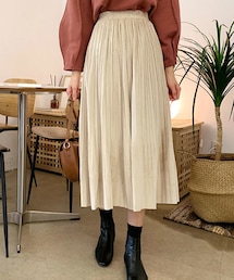 DHOLIC | プリーツベロアスカート(スカート)