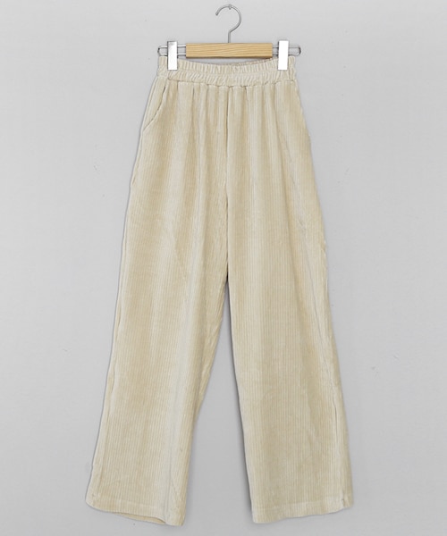 DHOLIC（ディーホリック）の「ベロアコーデュロイパンツ（その他パンツ・レディース・グリーン/ホワイト・FREE）」の2枚目の写真