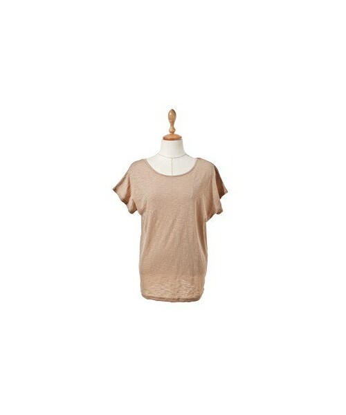 BAGAZIMURI(バガジモリ)の「(bari&u)매거진-티셔츠(Tシャツ/カットソー・レディース・베이지・ONE SIZE)」の1枚目の写真
