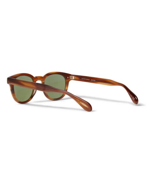 OLIVER PEOPLES（オリバーピープルズ）の「Sheldrake Square-Frame Acetate Sunglasses（アクセサリー・メンズ・Brown・One Size）」の4枚目の写真