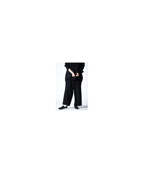 BISHOOL（ビシュール）の「BISHOOL pleats Wide pants（その他パンツ・レディース・ブラック・FREE）」の2枚目の写真