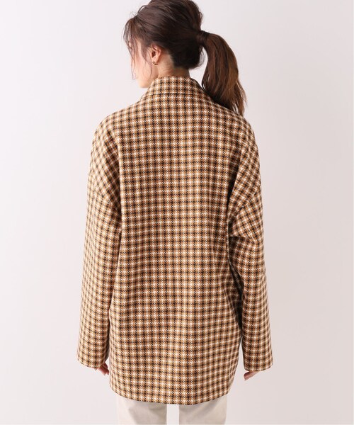 Spick & Span(スピックアンドスパン)の「チェックジャケット(ジャケット/アウター・キャメル/フリー/在庫あり)」の6枚目の写真