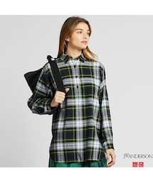 UNIQLO | フランネルチェックチュニック（長袖）(シャツ/ブラウス)